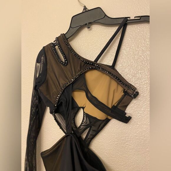 Tenth House 2 Die solo dance costume strap black ALTITUDE TD25450 LC-large child - Picture 10 of 13